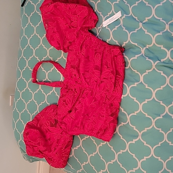 Lace Puff Sleeve Top - Picture 1 of 4